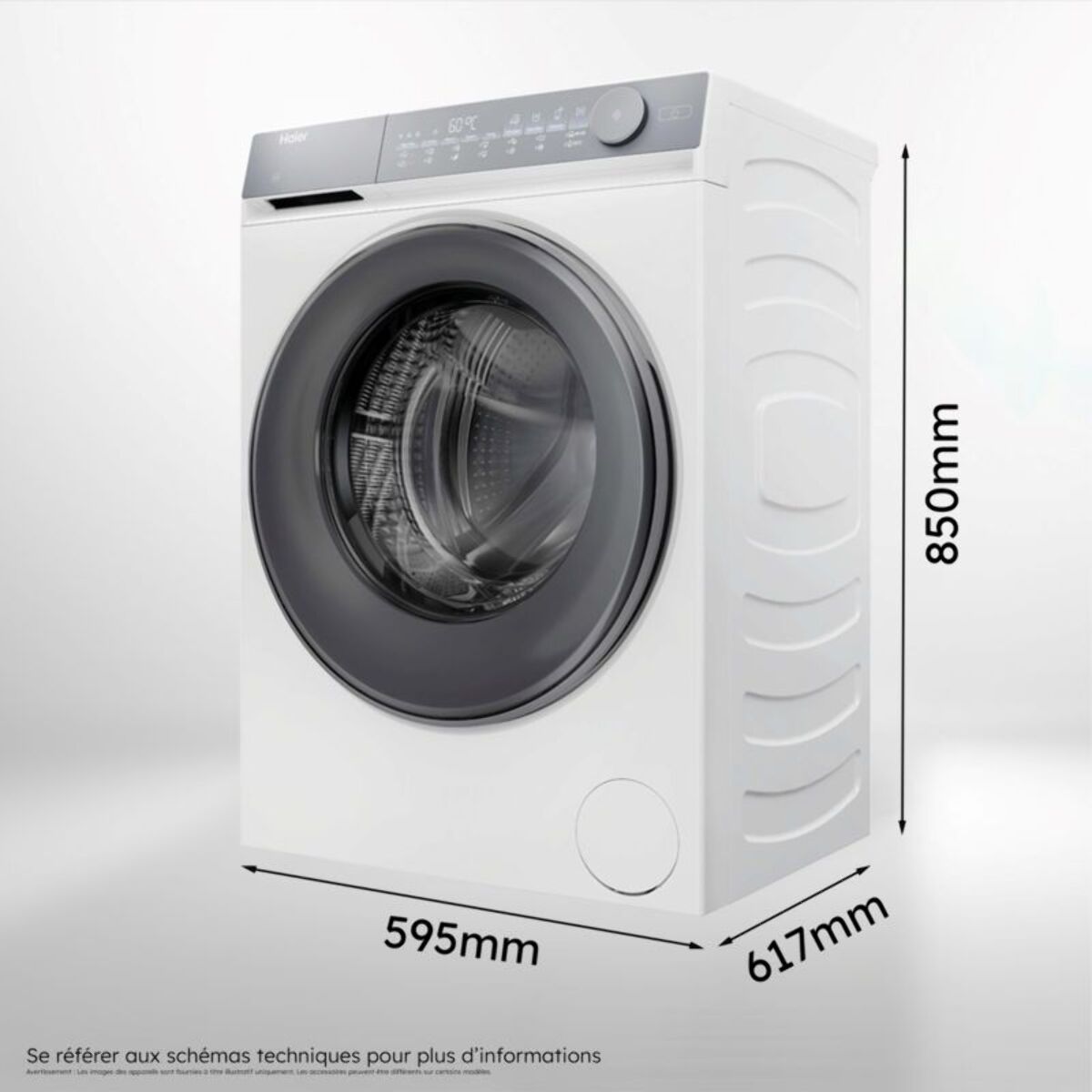 Lave linge hublot HAIER HW100-B14367U-FR