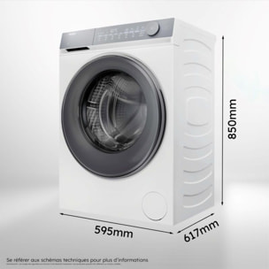 Lave linge hublot HAIER HW100-B14367U-FR