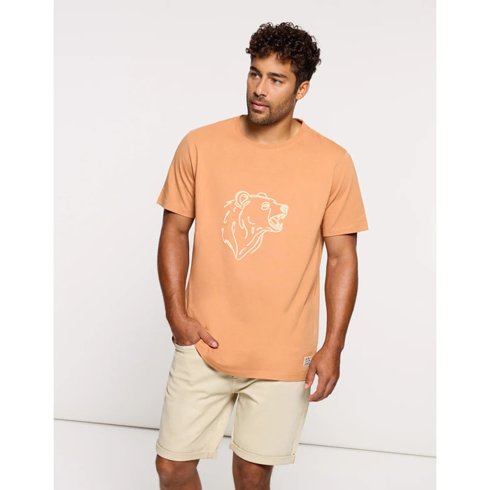 Camiseta Manga Corta Naranja - Beared