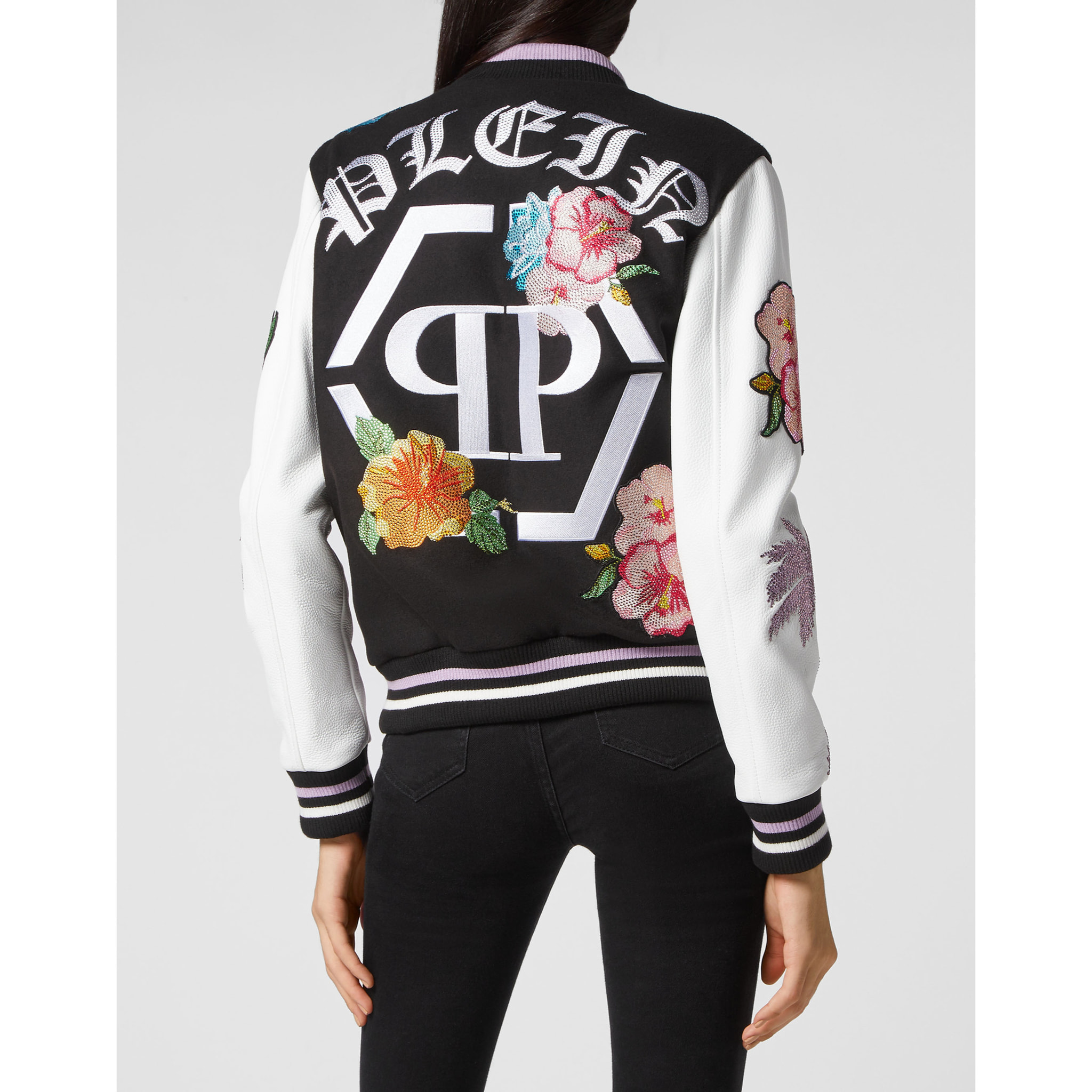 PHILIPP PLEIN Leather Bomber HAWAII