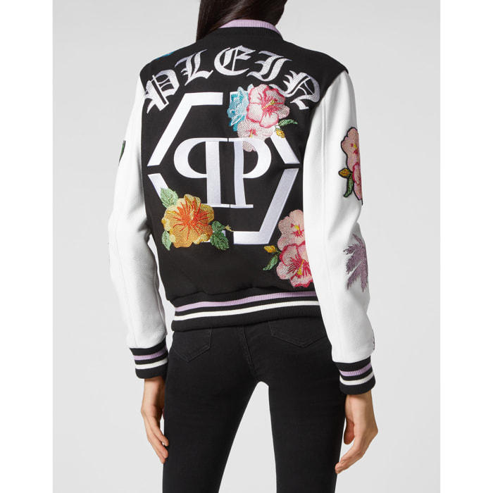 PHILIPP PLEIN Leather Bomber HAWAII