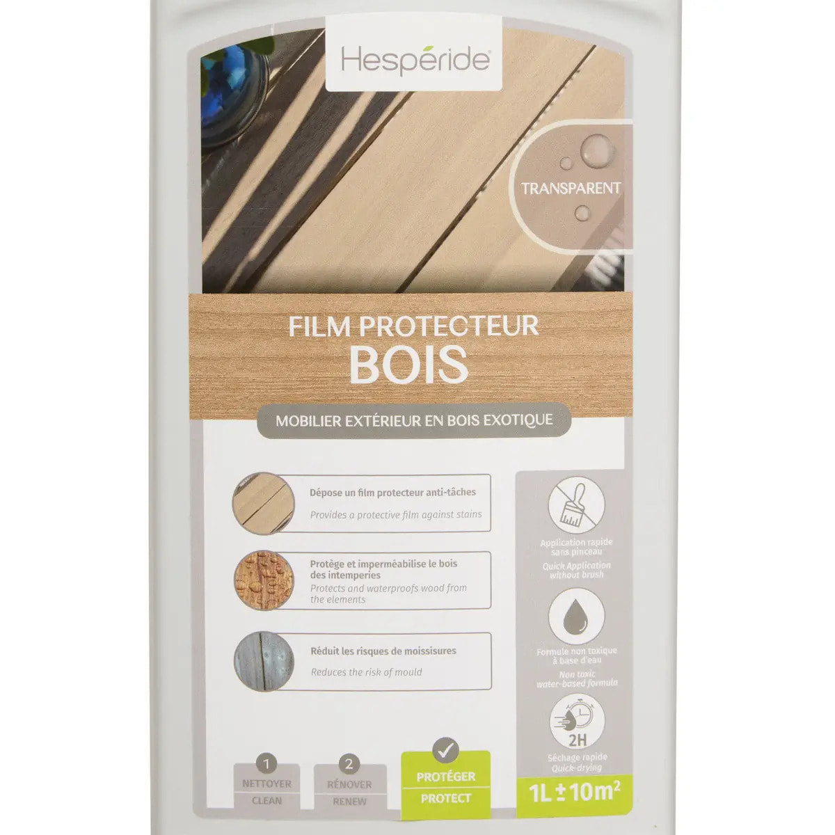Film protecteur pour bois exotique finition transparente 1L