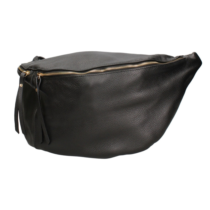 Borsa a tracolla da donna Made in Italy - Modello Caelia Plus - 100% pelle - 47.0 x 28.0 x 2.0 cm