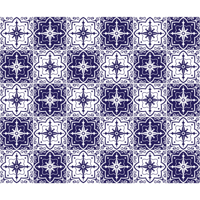 Stickers muraux - Sticker Mural Carrelage adhésif Cuisine Salle de Bain - 30 STICKERS CARREAUX DE CIMENT AZULEJOS MARA