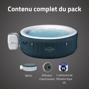 Bestway Spa gonflable rond Lay-Z-Spa Miami AirJet EnergySense 4-6 personnes