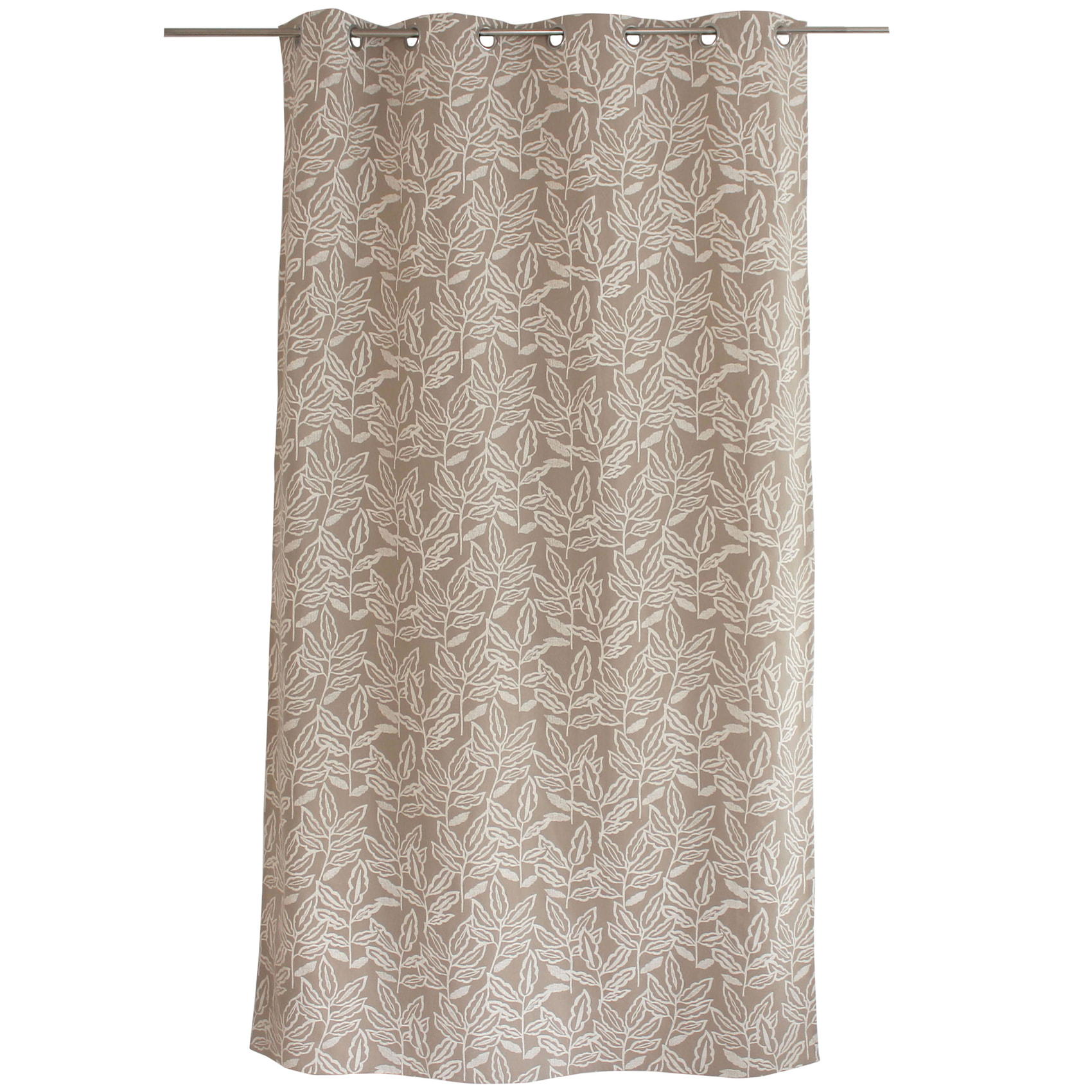 Rideau à oeillets en coton recyclé Chambray - Naturel