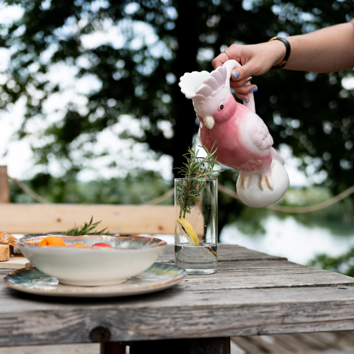 Verres hauts Electra argentés set de 4 Kare Design