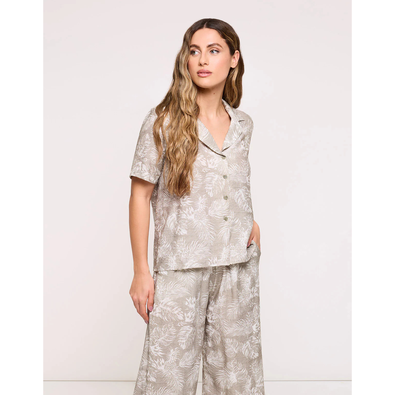 Camisa Manga Corta Caqui Claro - Westba