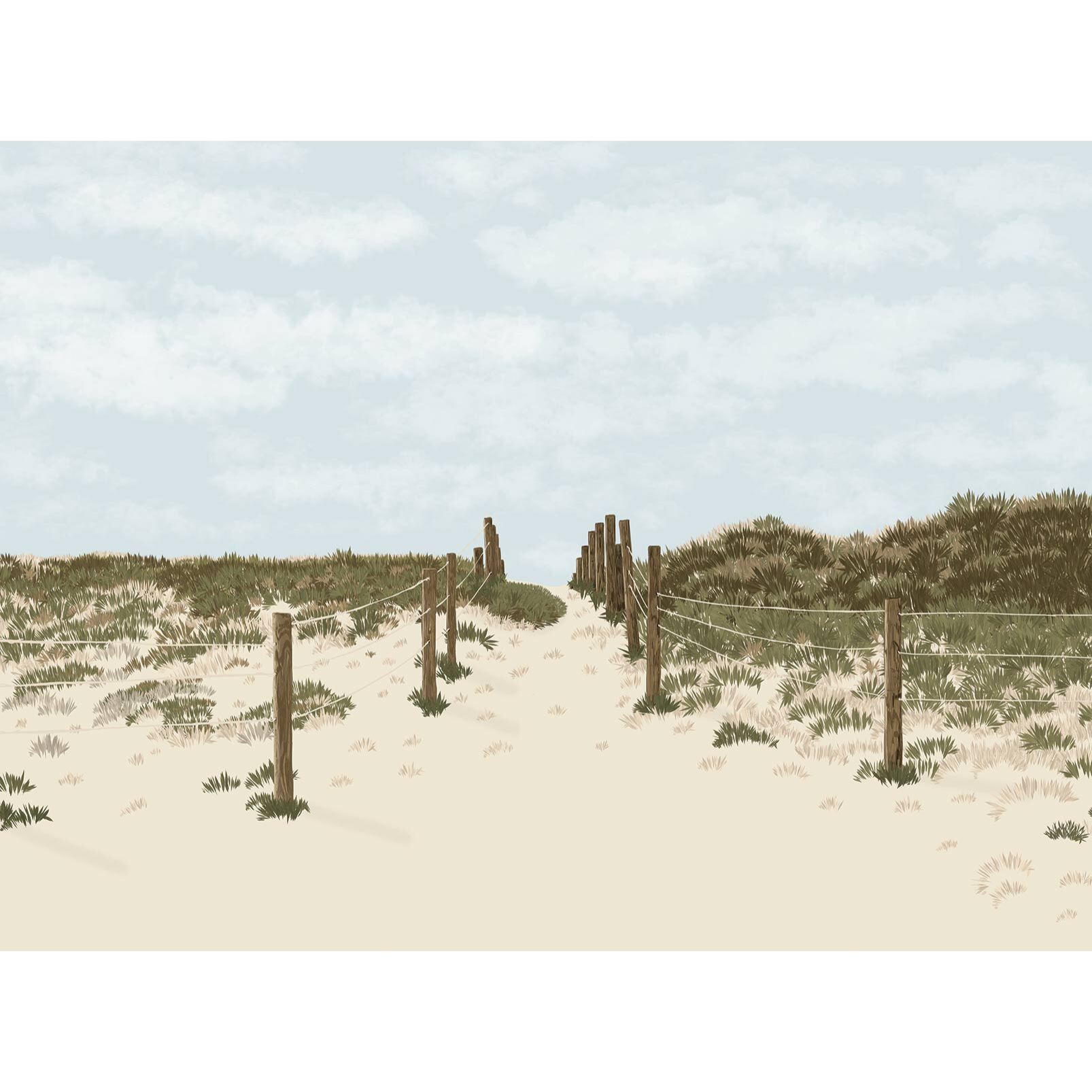 Papier peint panoramique Sable et dune Intissé