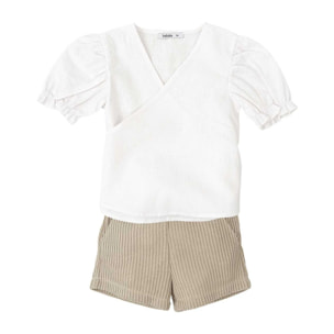 Conjunto Manga Corta Niña Luz