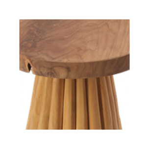 Bout de canapé en bois de teck - LINE