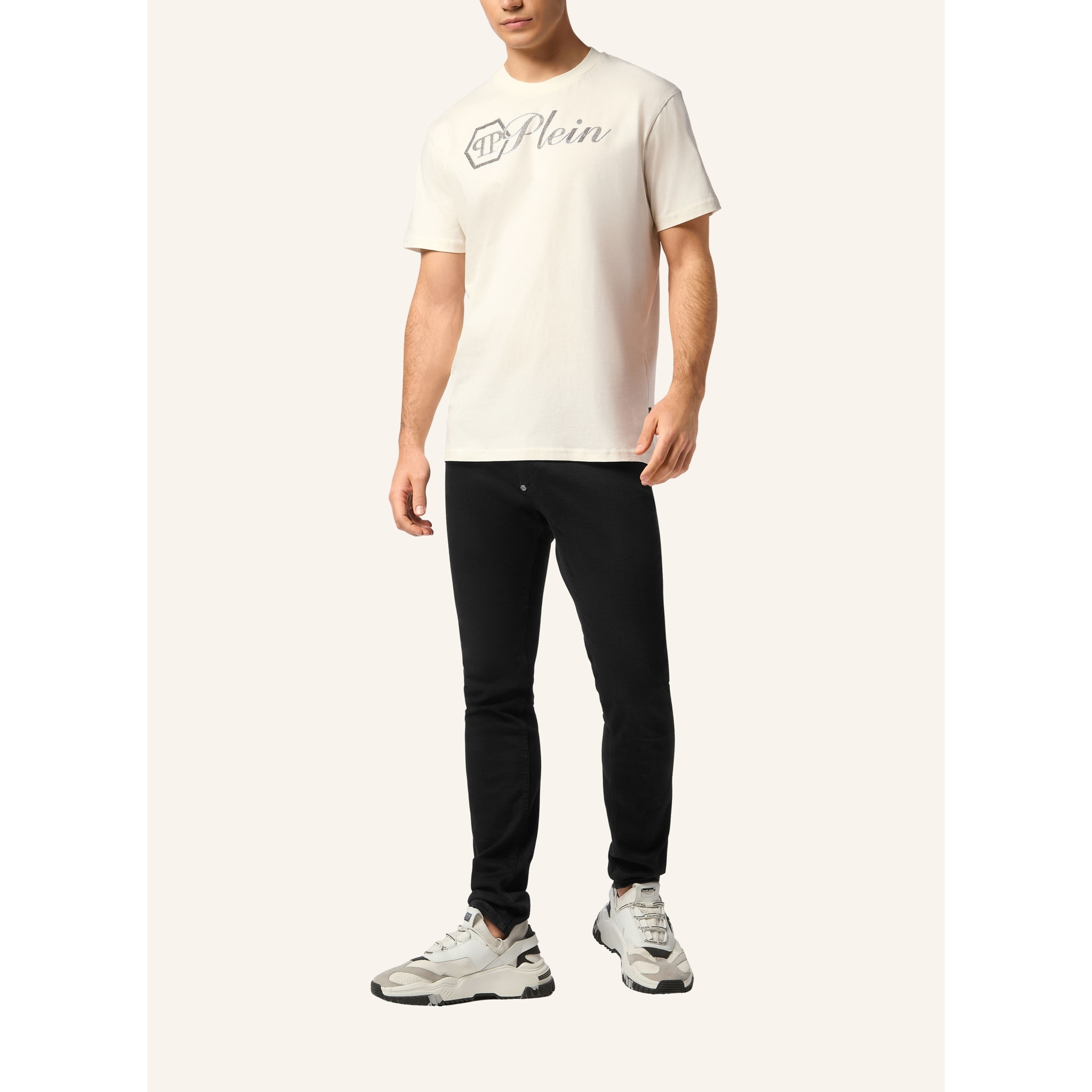 PHILIPP PLEIN Camiseta de cuello redondo y manga corta