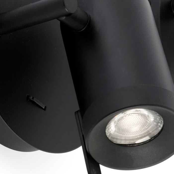 ORLEANS Lampe applique noir