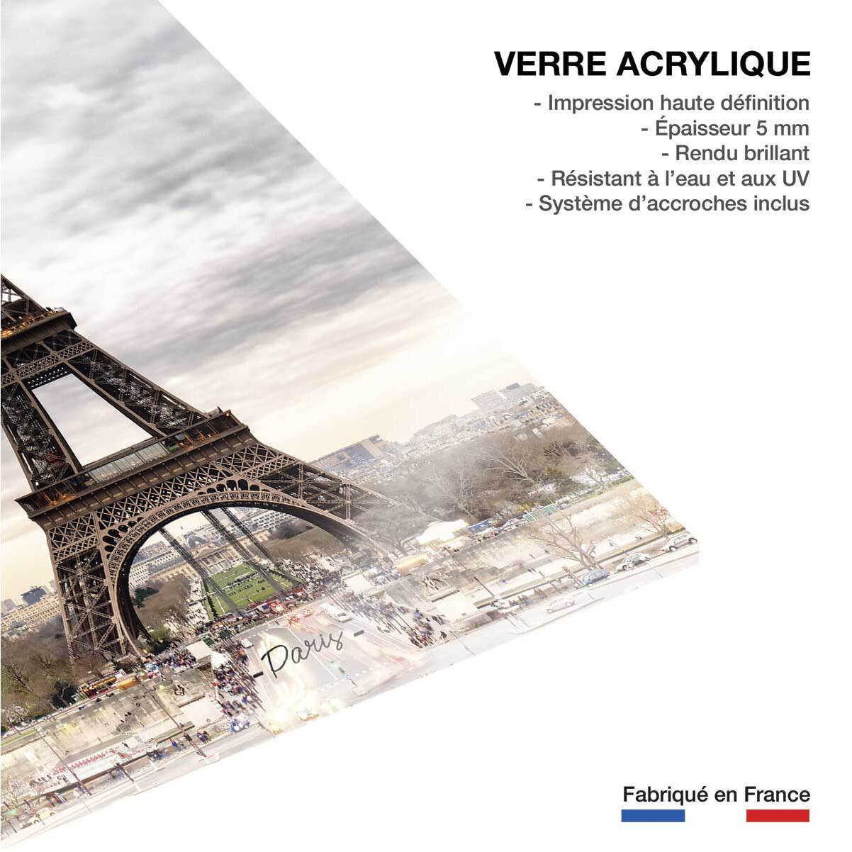 Tableau paris sublime tour eiffel Tableau plexiglas