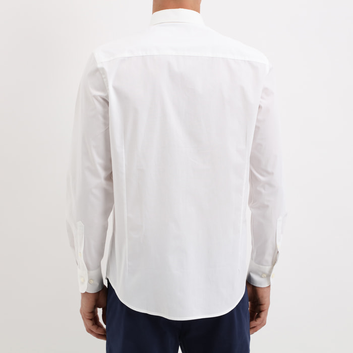 Camicia popeline button down Polo Club St Martin Bianco