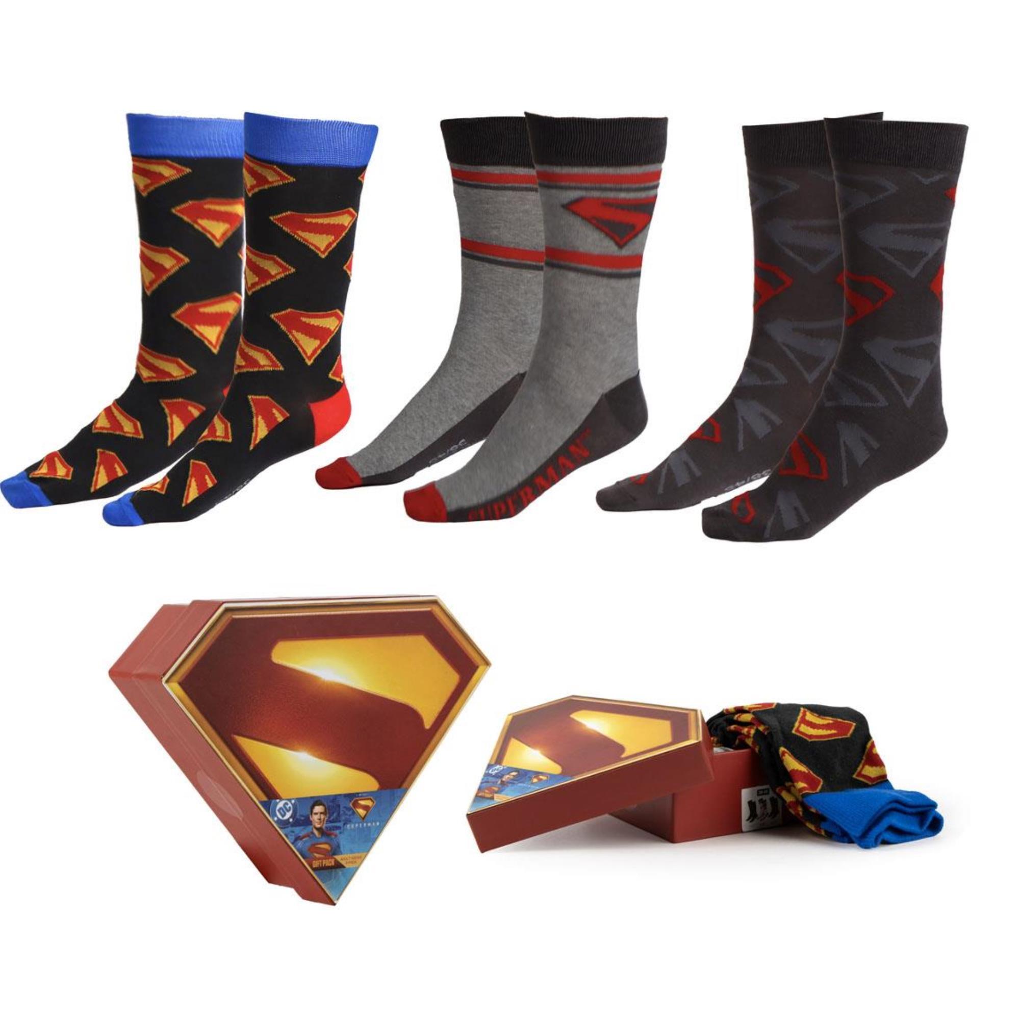 Set 3 Calcetines Superman - Multicolor - Talla 38-45