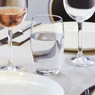 Service de 18 verres à pied et verres à eau La Cave - Luminarc