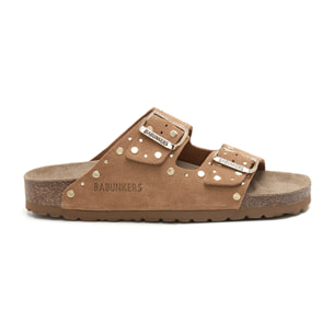 SANDALIA BABUNKERS MARRON