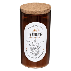 Bougie parfumée "Snow" ambre 230g