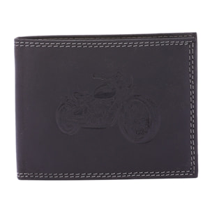 Portafoglio  da uomo In Vera pelle Made in Italy 9,5x12,5x2,5 cm