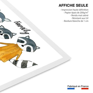 Affiche enfant famille voisine  Affiche seule