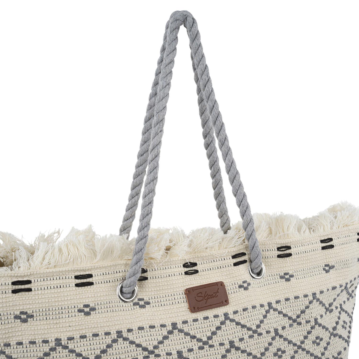 Bolso De Playa Skpat Savona Gris