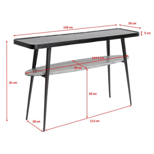 Console Montagna 135x35cm Kare Design