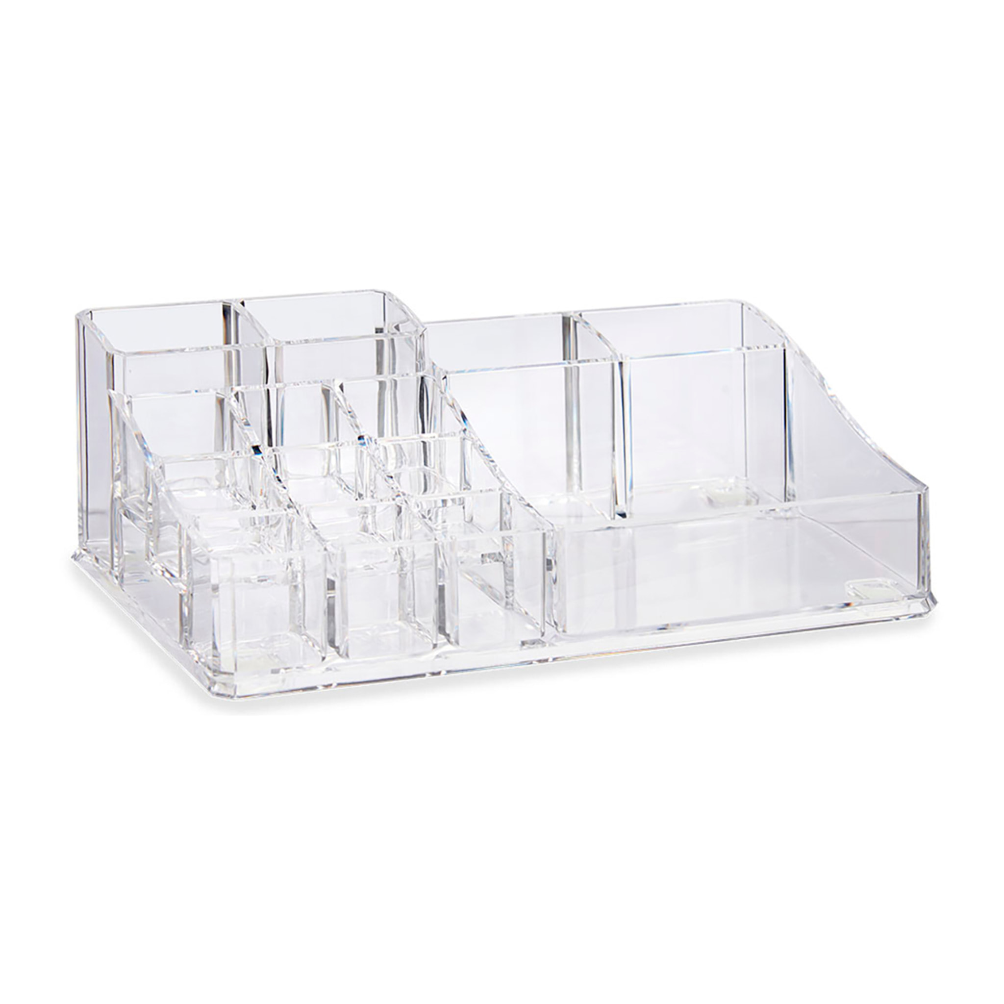 Organizador diseñado para comética con 14 huecos.