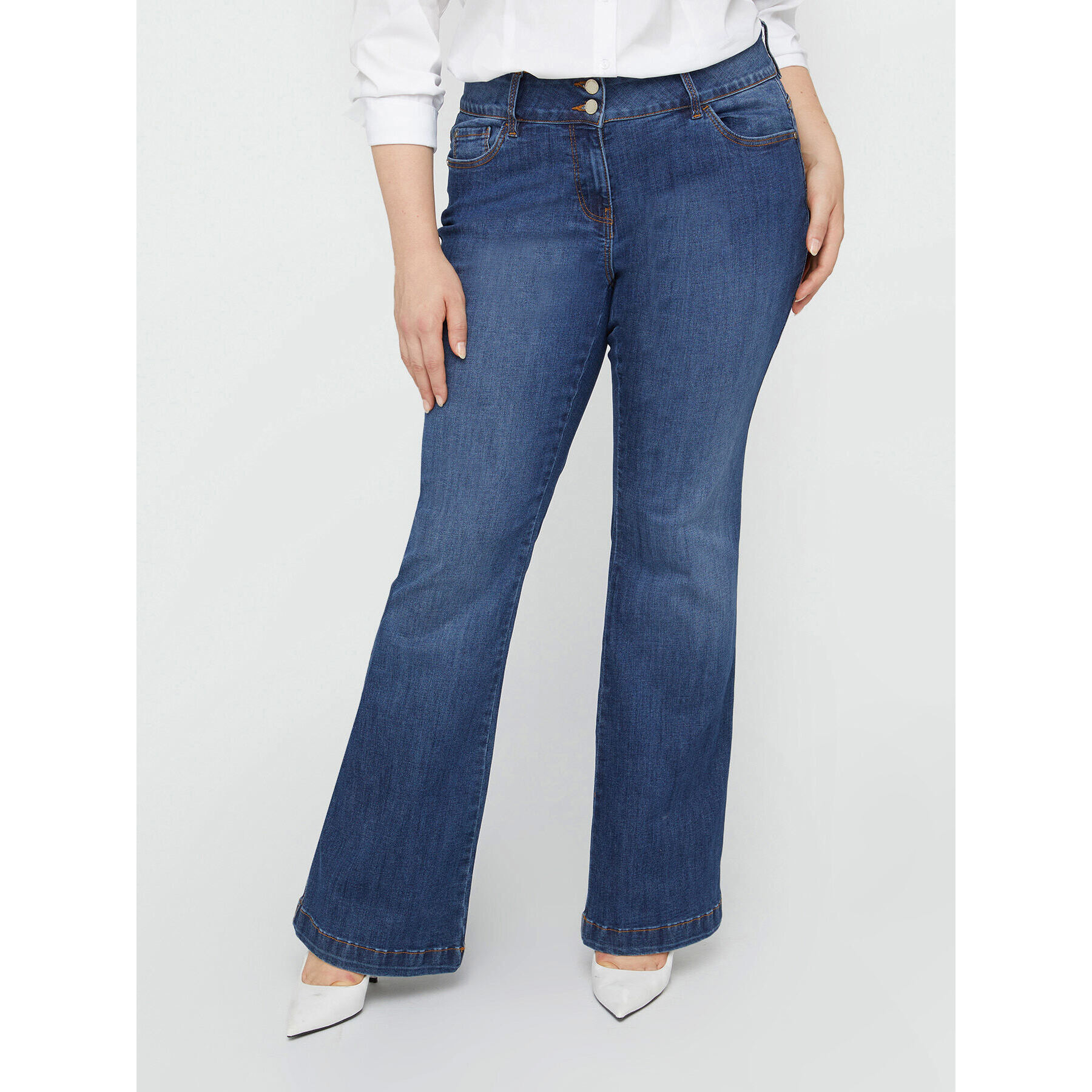 Fiorella Rubino - Jeans flare Turchese - Blu