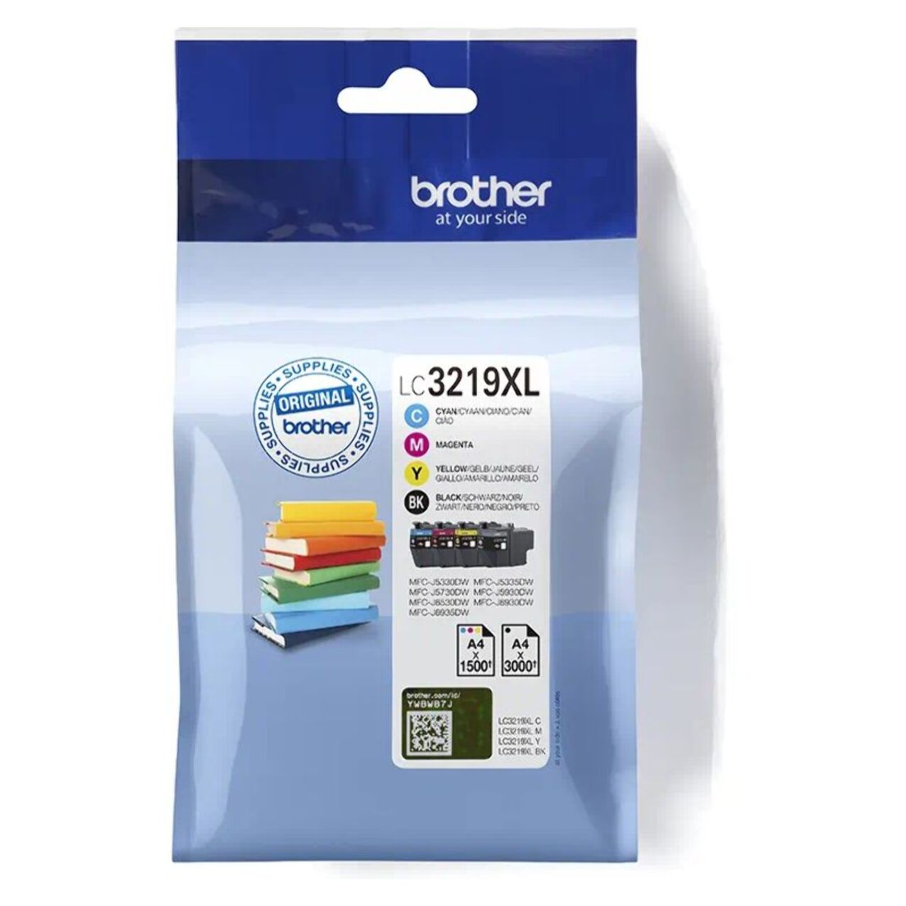 Cartouche d'encre BROTHER Pack Multipack 4 Originales LC3219 XL (Noir + 3 Couleurs) - LC3219XLVAL
