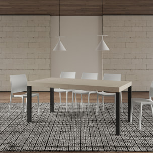 Mesa extensible 90x180/440 cm Everyday cachemira patas antracita