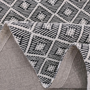 Tapis Kilim épais Muve, tissé à plat à à la main à base de plastique recyclé