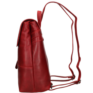 Zaino  da uomo In Vera pelle Made in Italy 27x30x12 cm