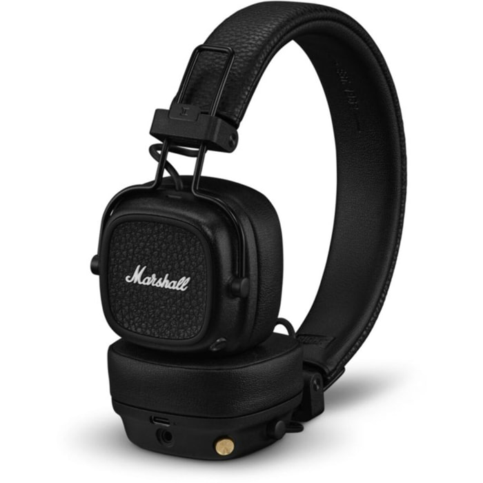 Casque MARSHALL Major V Noir - Bluetooth, autonomie 100h, pliable