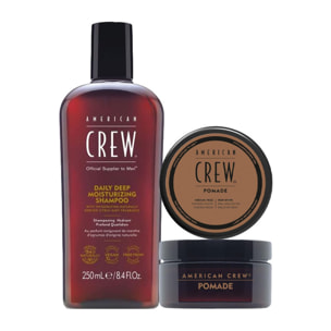 AMERICAN CREW Kit Moisturizing Daily Shampoo 250ml + Pomade 85gr