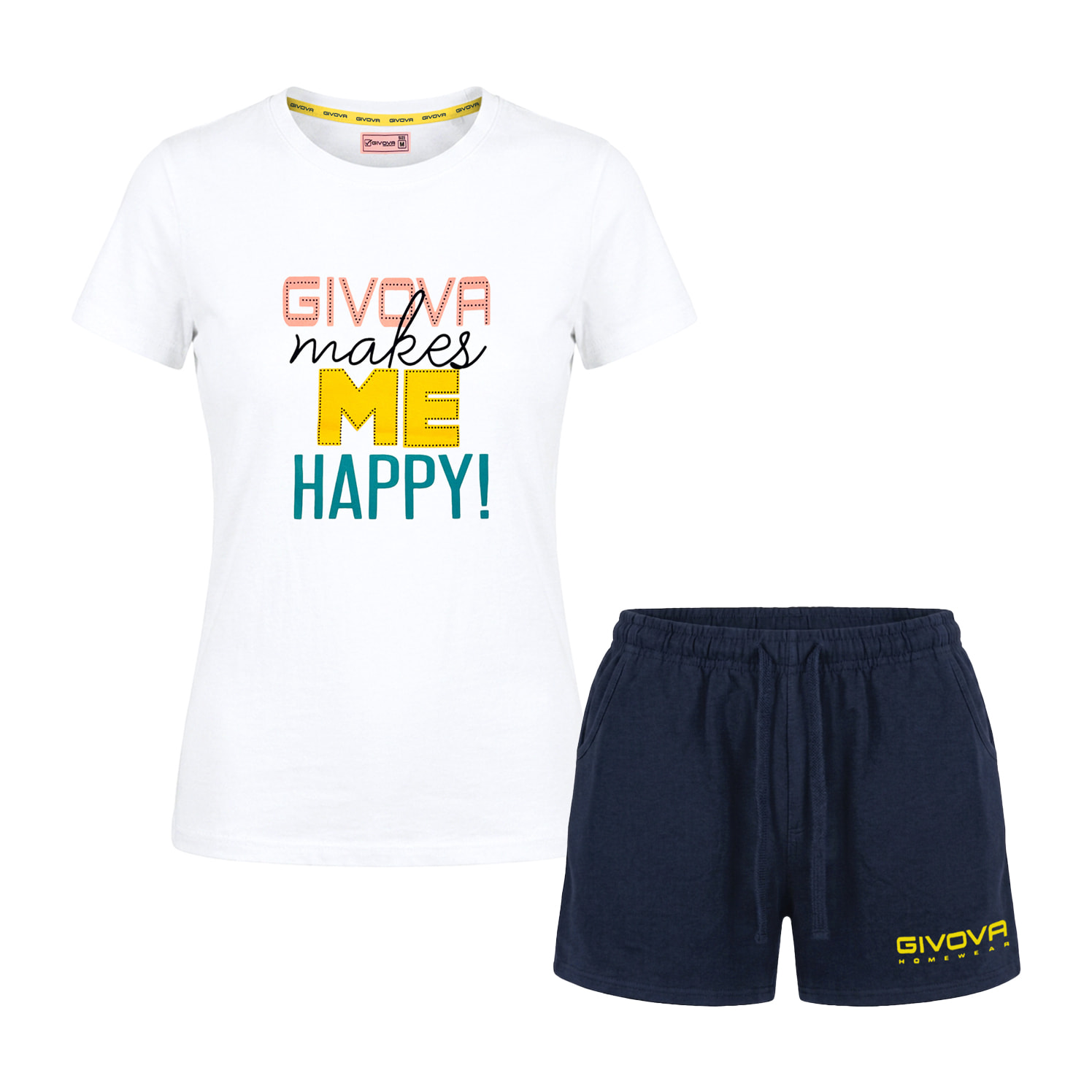 Completo Homewear Donna Corto GIVOVA Cotone