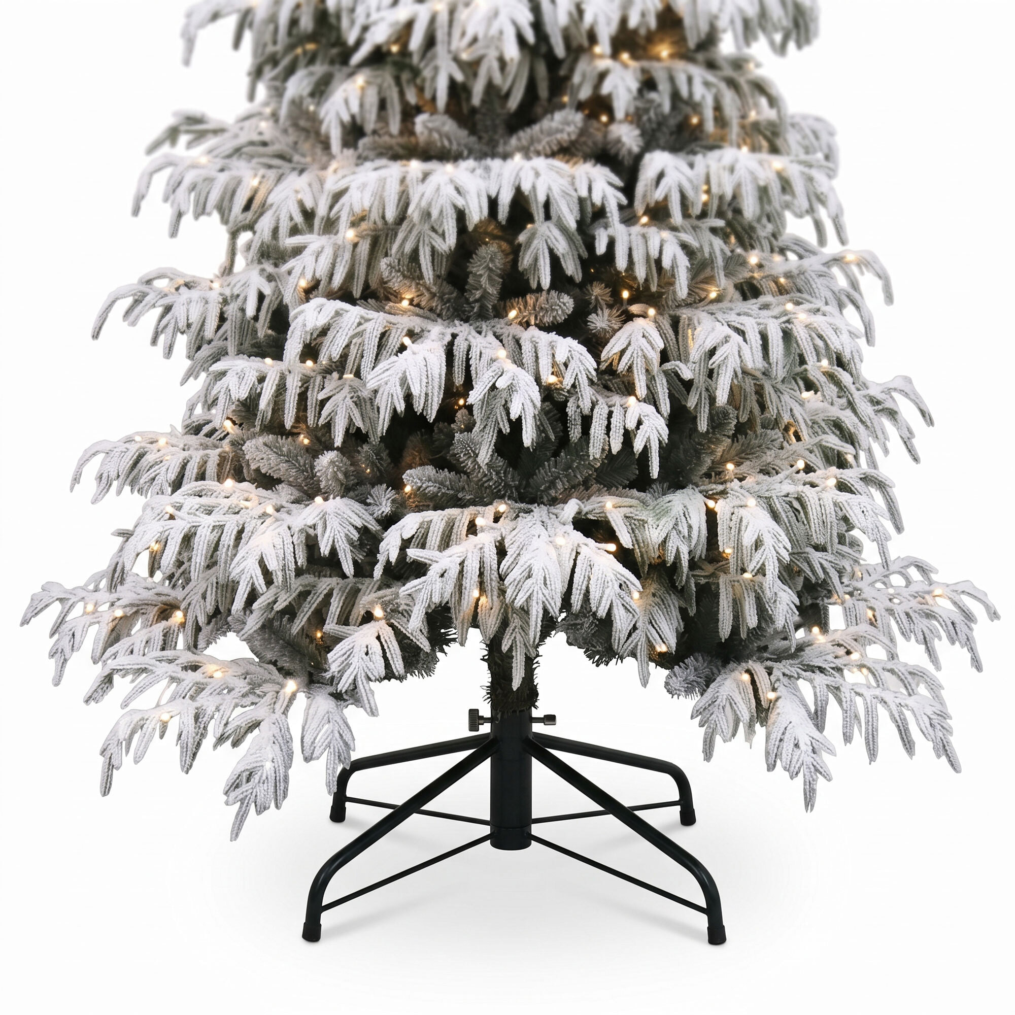 Lucciola - Albero di Natale con 450 luci LED in PE e PVC Ø137x210 cm 1000 Punte