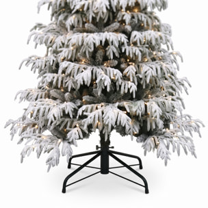 Lucciola - Albero di Natale con 450 luci LED in PE e PVC Ø137x210 cm 1000 Punte