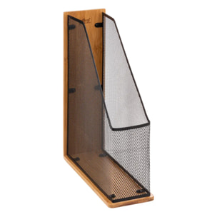 Range-revues métal "Havi" bambou