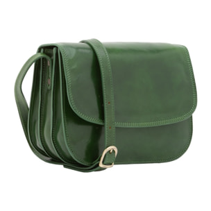 Borsa a tracolla da donna - Modello False - Vera pelle - 27.0 x 20.0 x 12.0 cm