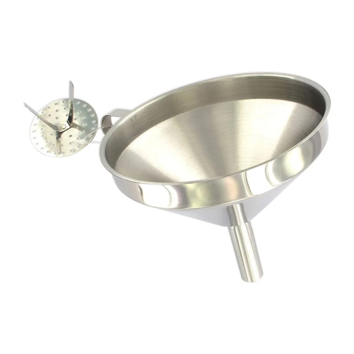 Entonnoir de cuisine inox avec grille pour impuretés 14 cm Fackelmann