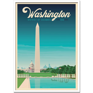 Affiche - Washington - Olahoop Travel Posters