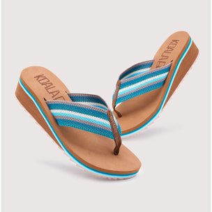 Chancla Cuña Azul - Flix