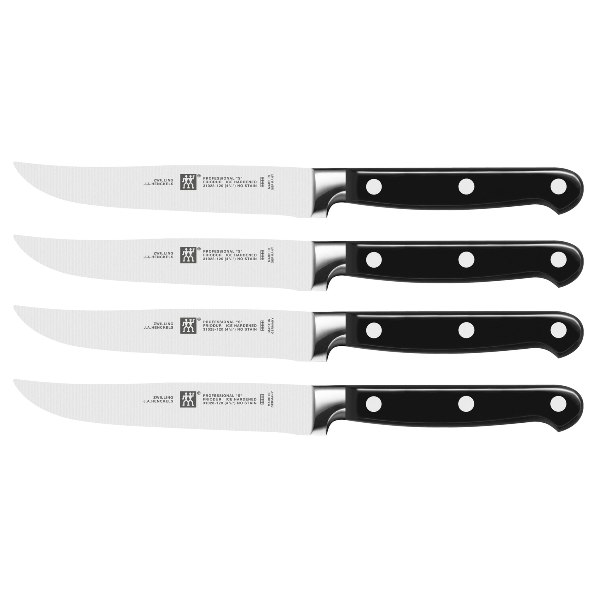 Set de couteaux à steak, 4pcs Zwilling Professional S, 12 cm