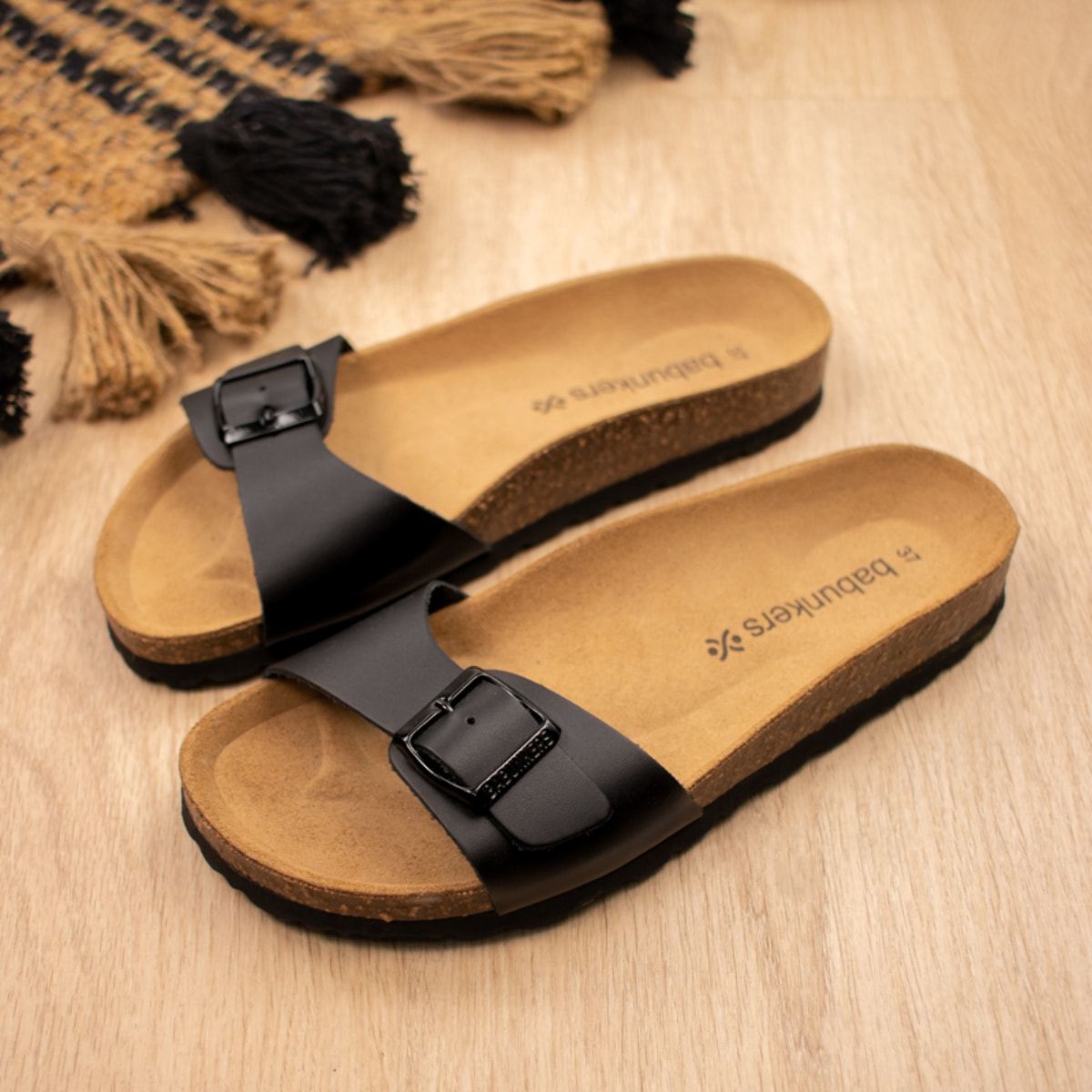 SANDALIA BABUNKERS NEGRO