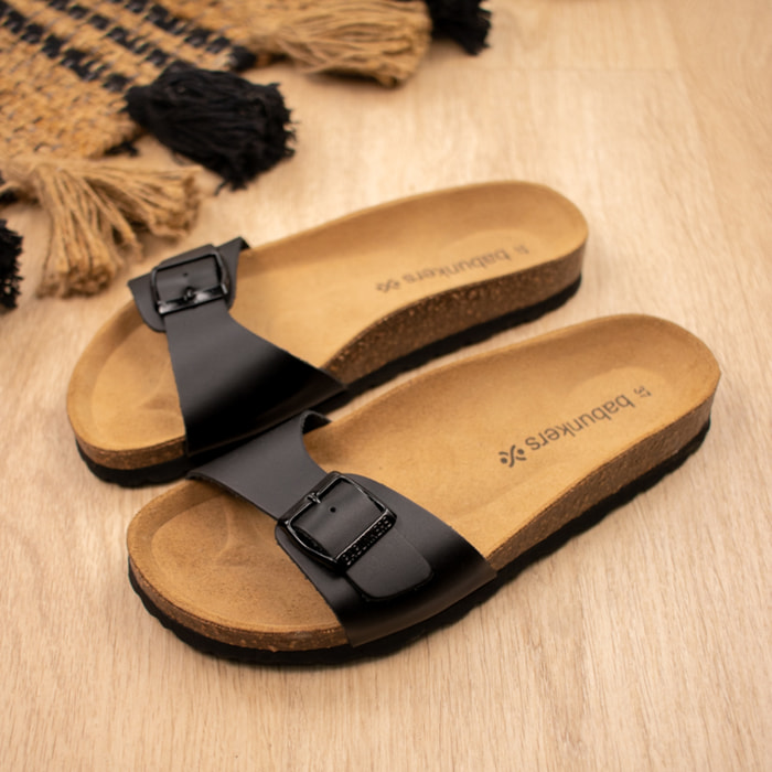 SANDALIA BABUNKERS NEGRO