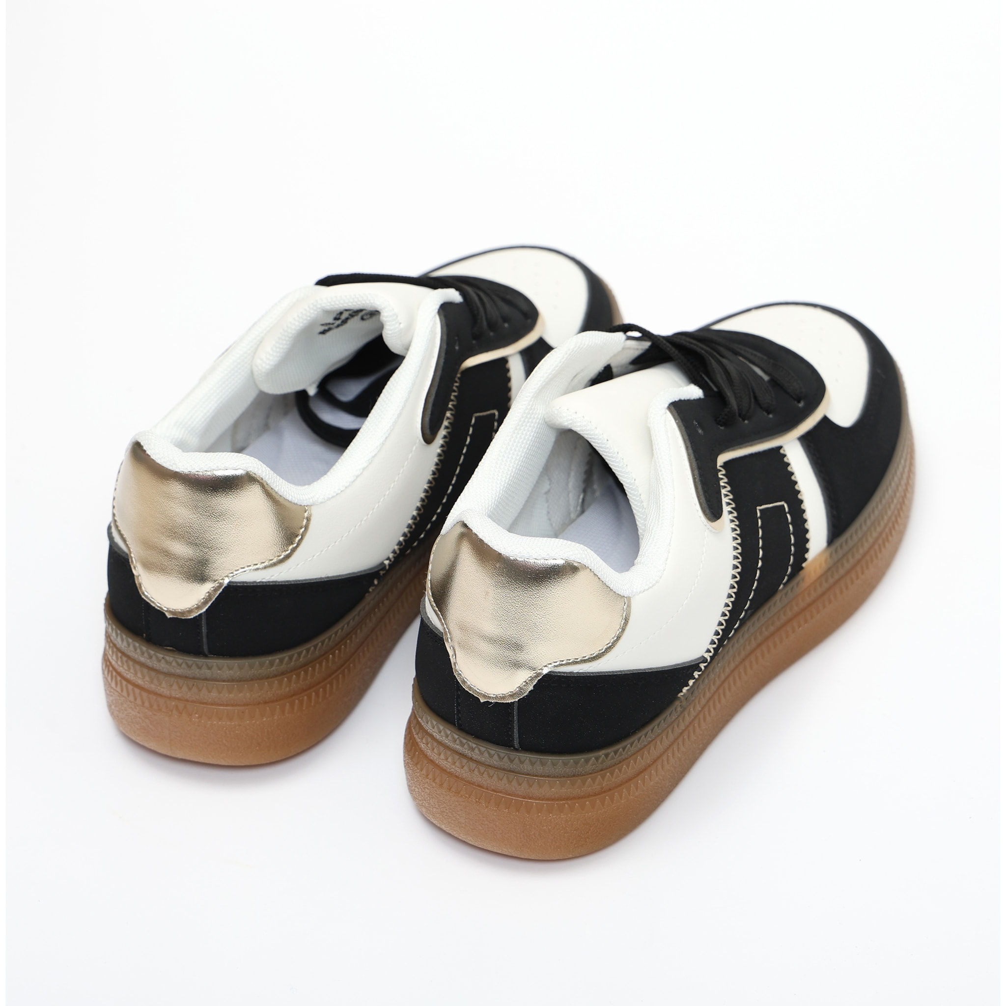 Sneakers in simil pelle multicolore