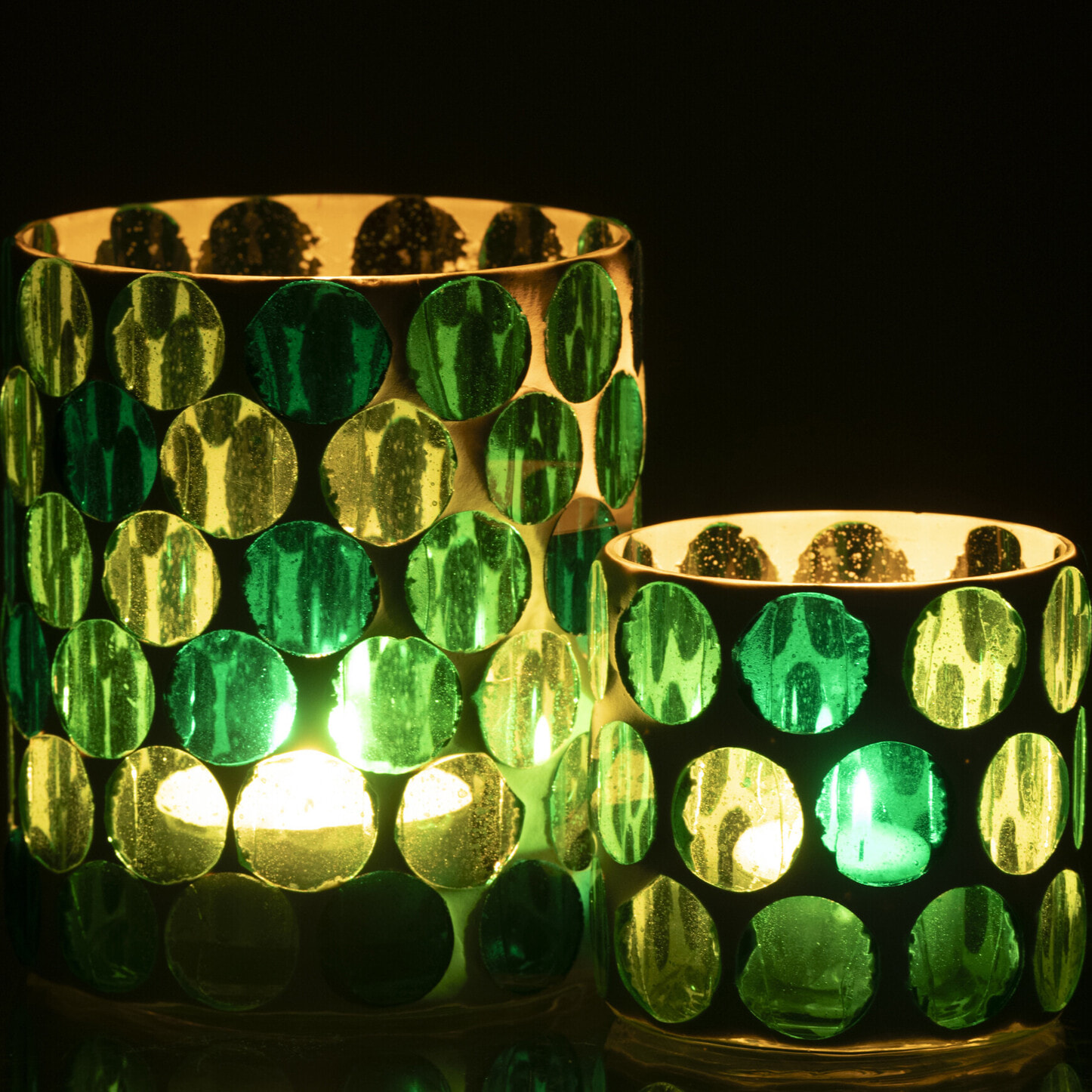 J-line Chandelier - verre - turquoise - small