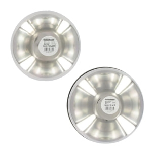 Set de 2 bols à mixer en inox 20,5 et 25 cm Fackelmann Basic