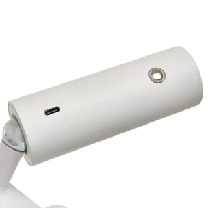 Lampe LED Clipsable USB Blanc Froid 12x8x20 cm